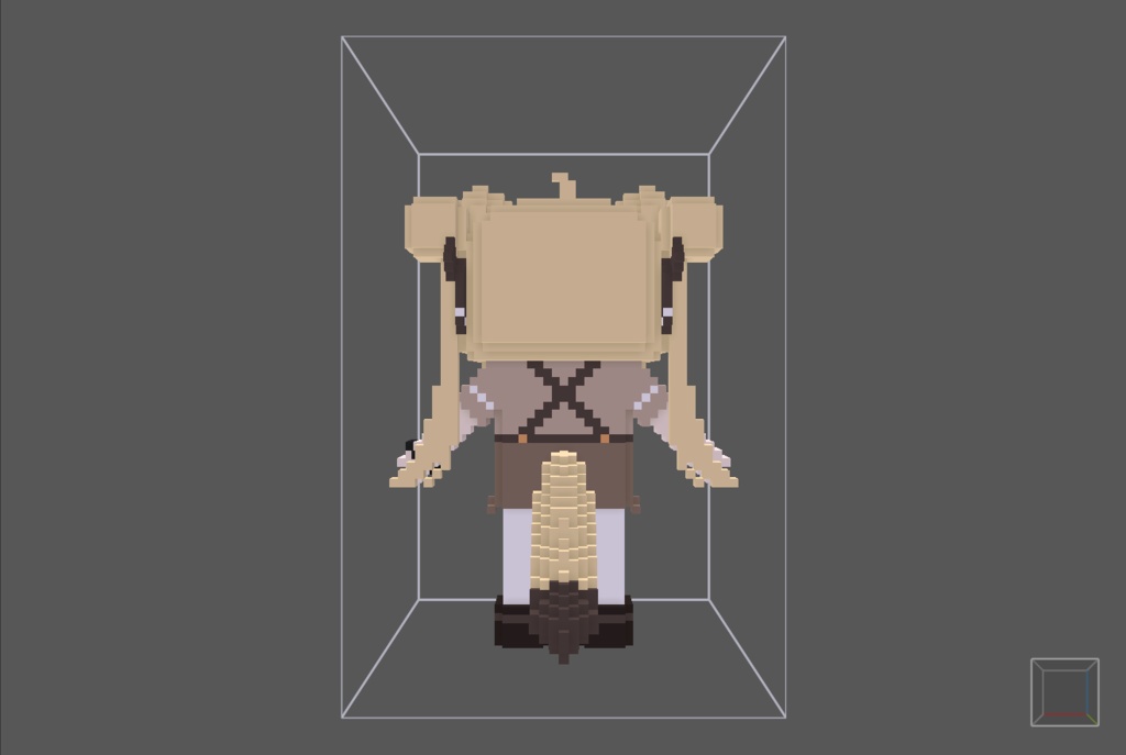 【無料】ボクセル人形「マヌカ」v2