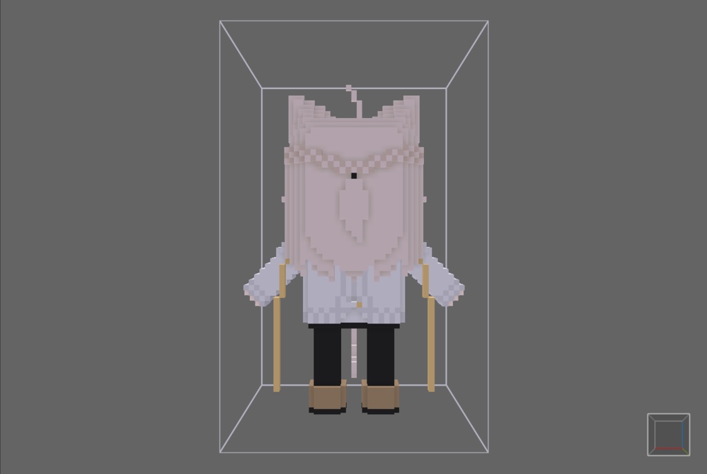 【無料】ボクセル人形「しなの」v2