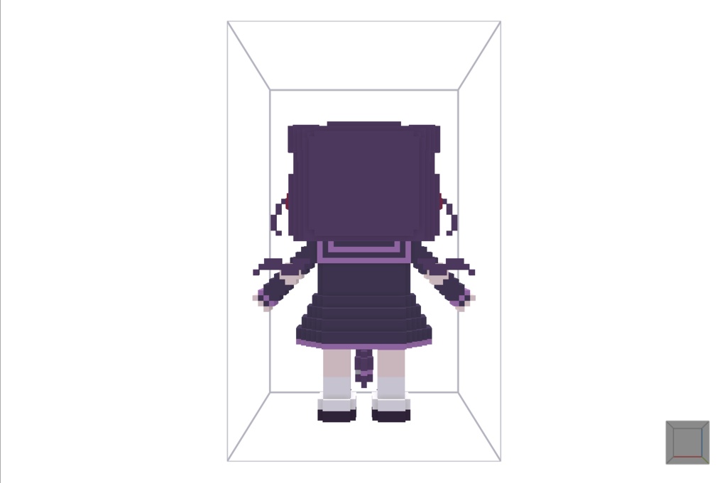 【無料】ボクセル人形「ショコラ」v2