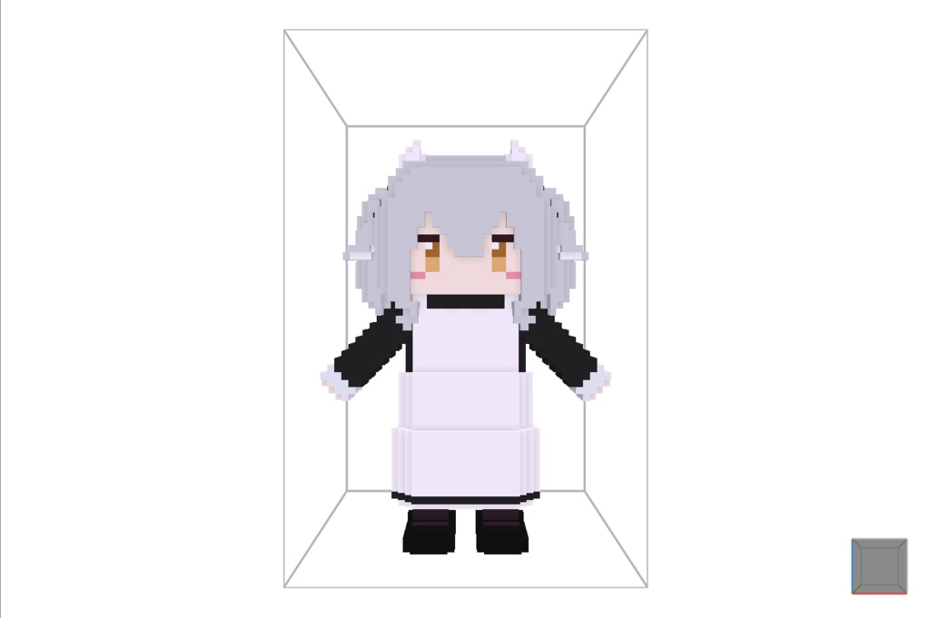【無料】ボクセル人形「ミルティナ」v2