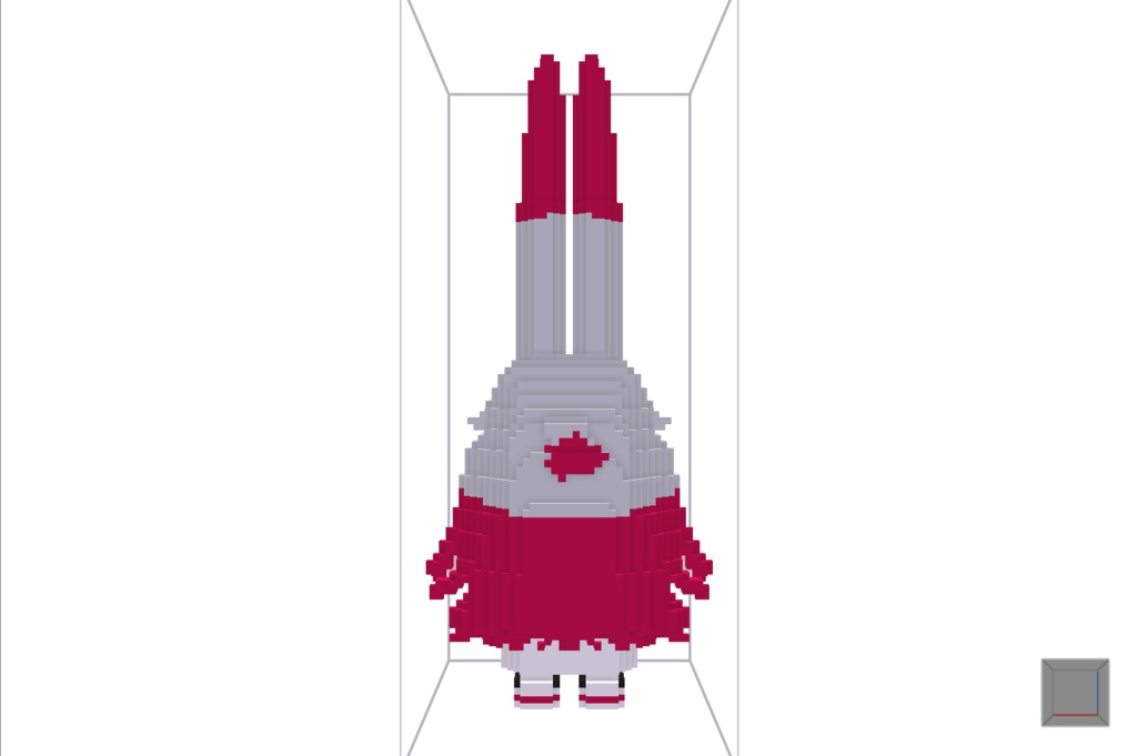 【無料】ボクセル人形「みみのこ」v2