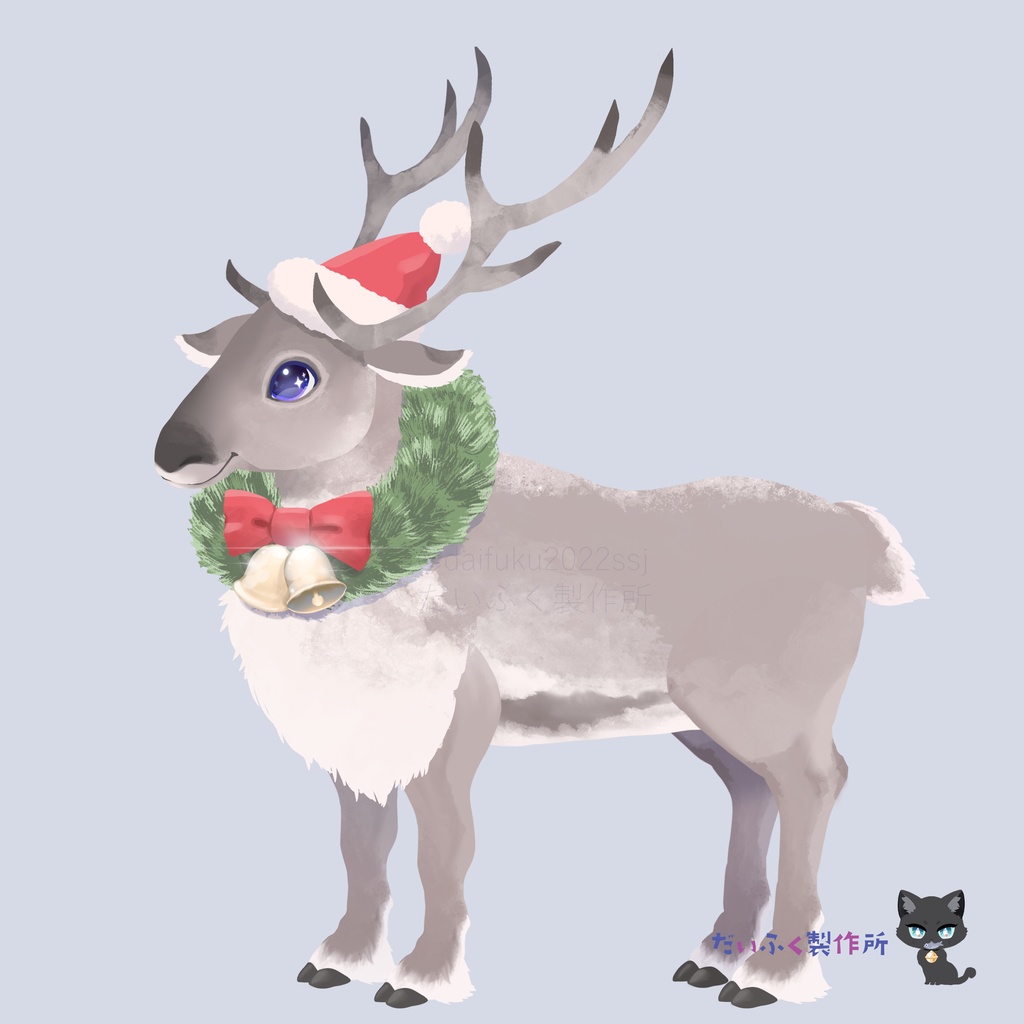 【汎用モデル】クリスマス☆トナカイ Live2Dモデル VTS推奨