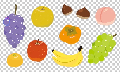 くだものイラストセット