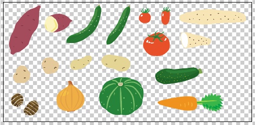 野菜のイラストセット