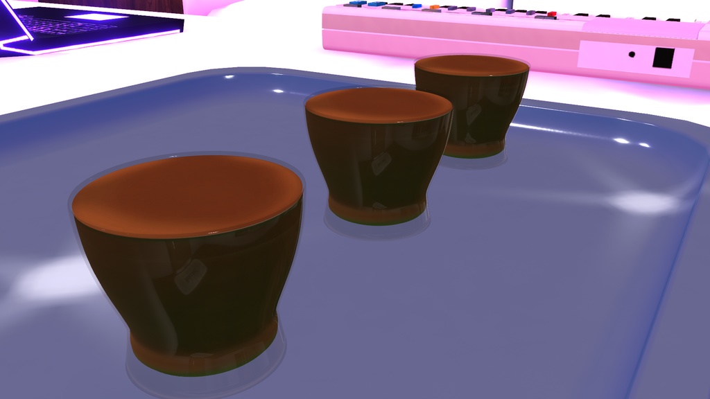 VRC Bottle & Shot Glasses With Effects