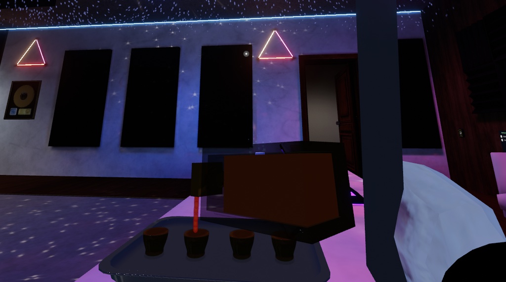 VRC Bottle & Shot Glasses With Effects