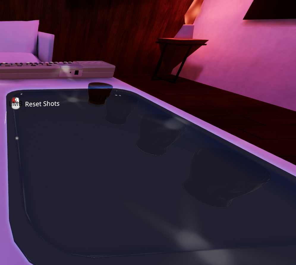 VRC Bottle & Shot Glasses With Effects