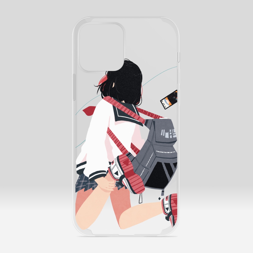 【クリアiphoneケース】すねうった【オリジナル】