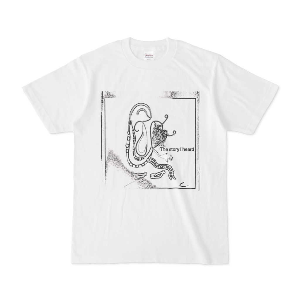 Tシャツ【story of l head】ホワイト
