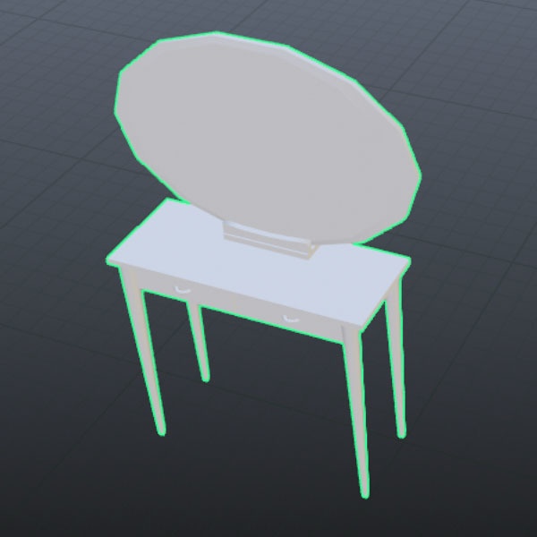 【３Dモデル】化粧台