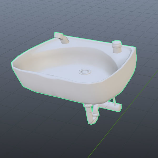 【３Dモデル】洗面所