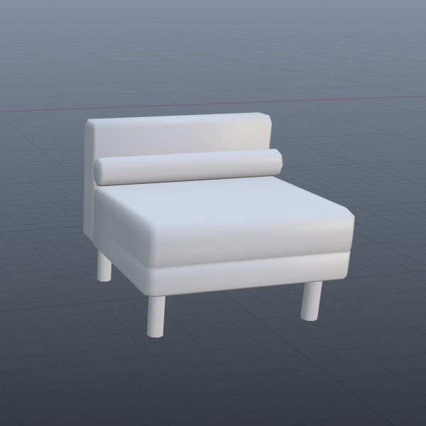 【３Dモデル】ソファ