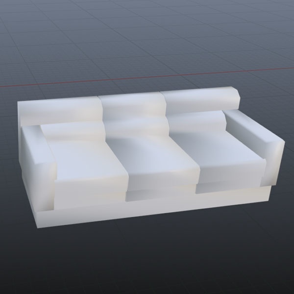 【３Dモデル】ソファ