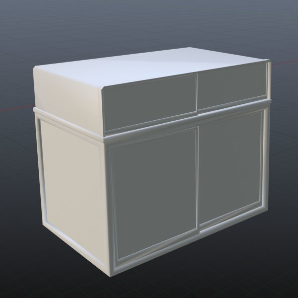 【３Dモデル】物置台