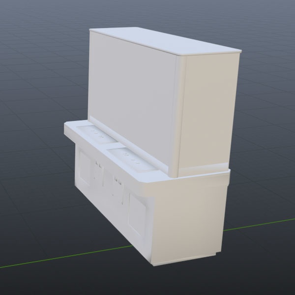 【３Dモデル】クレーンゲーム台