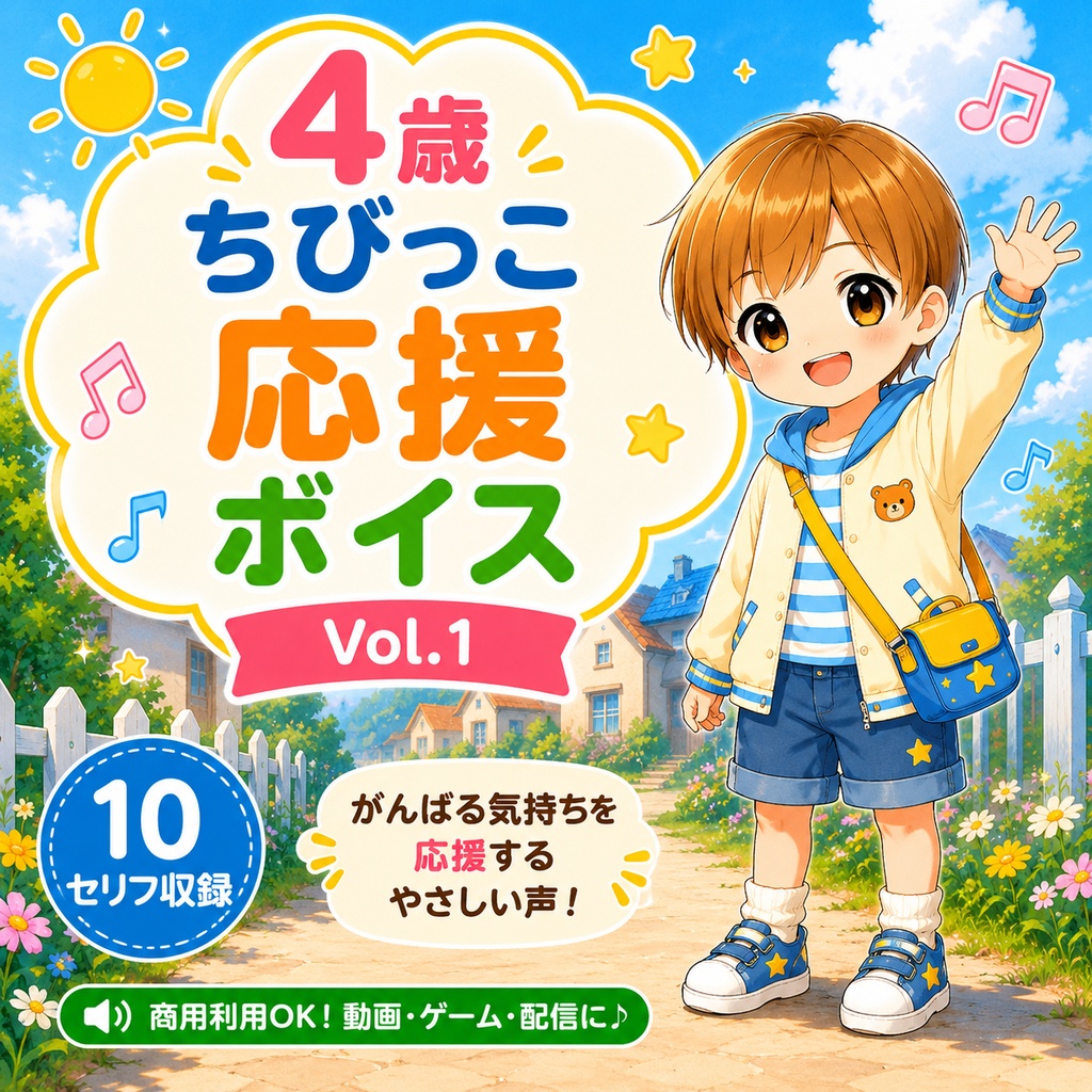 【商用利用可】4歳ちびっこ応援ボイス Vol.1