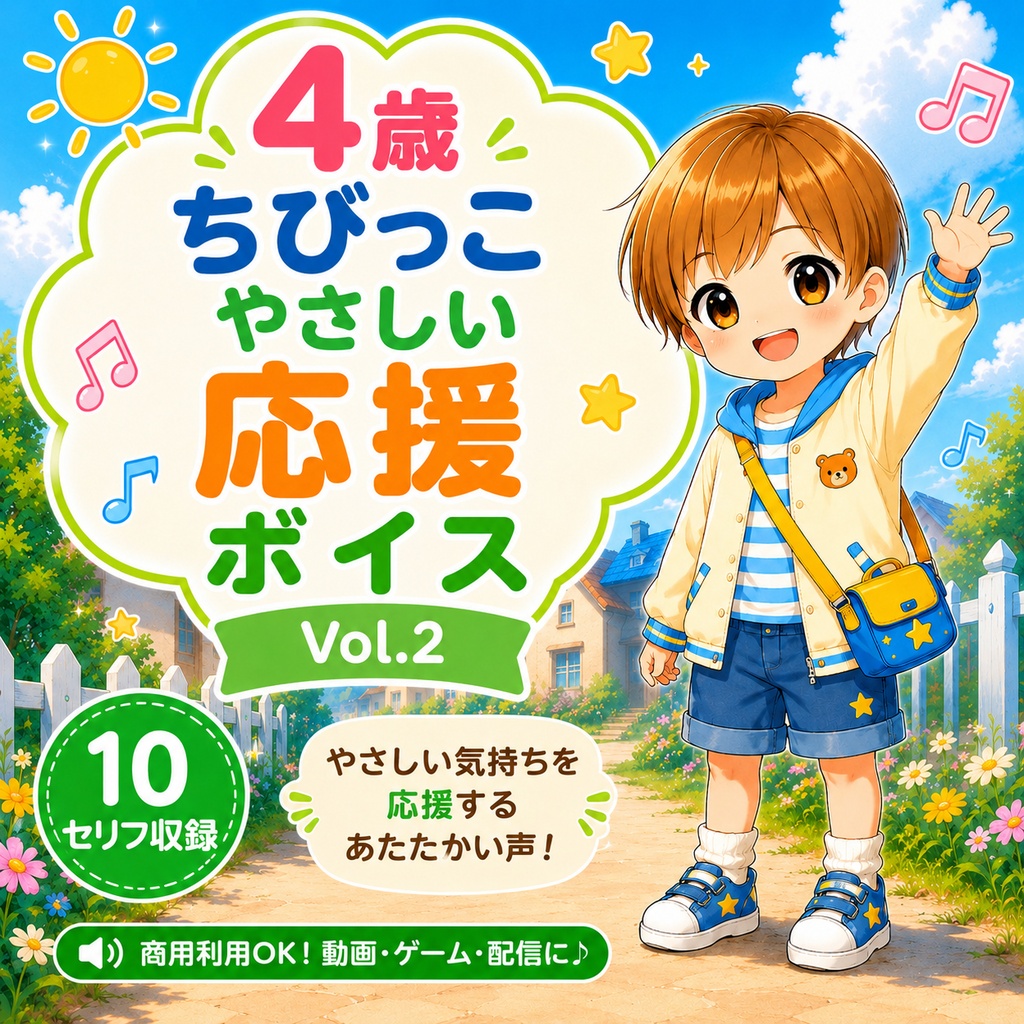 【商用利用可】4歳ちびっこ応援ボイスパック Vol.2