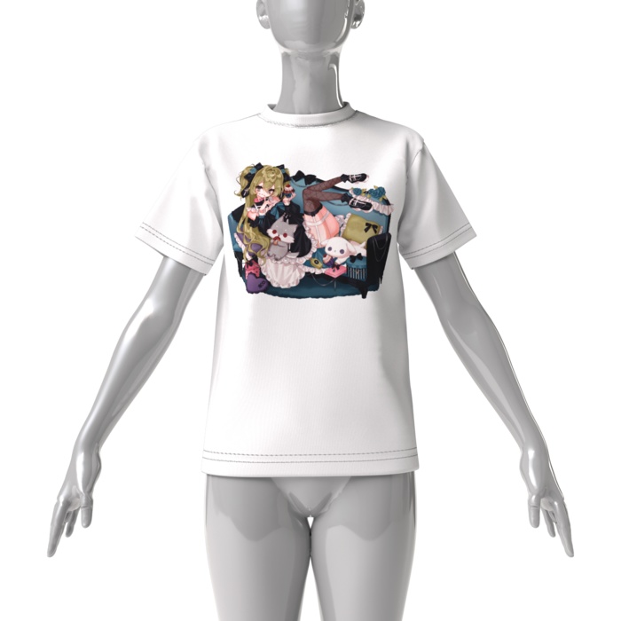 白飴らと ビッグシルエットTシャツ