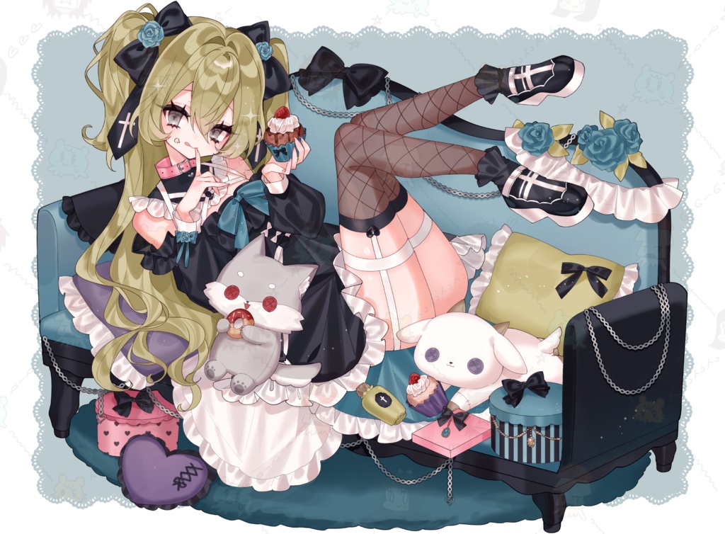 白飴らと ビッグシルエットTシャツ