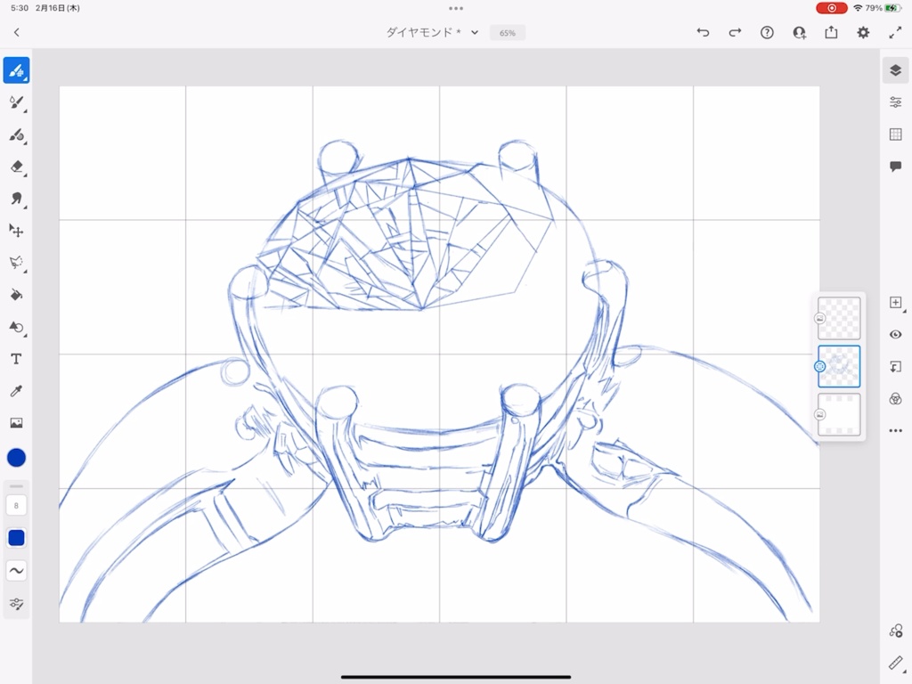 超低速イラストメイキング(3倍速)