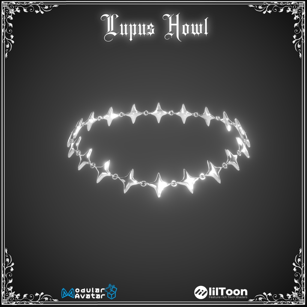 ネックレス風チョーカー　-Spineveil-