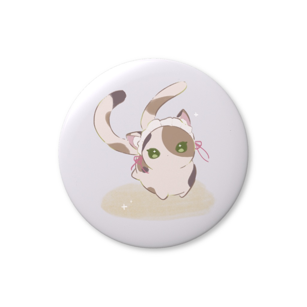 【期間限定価格!】立ち絵っこ05_けもっこ女の子_缶バッジ