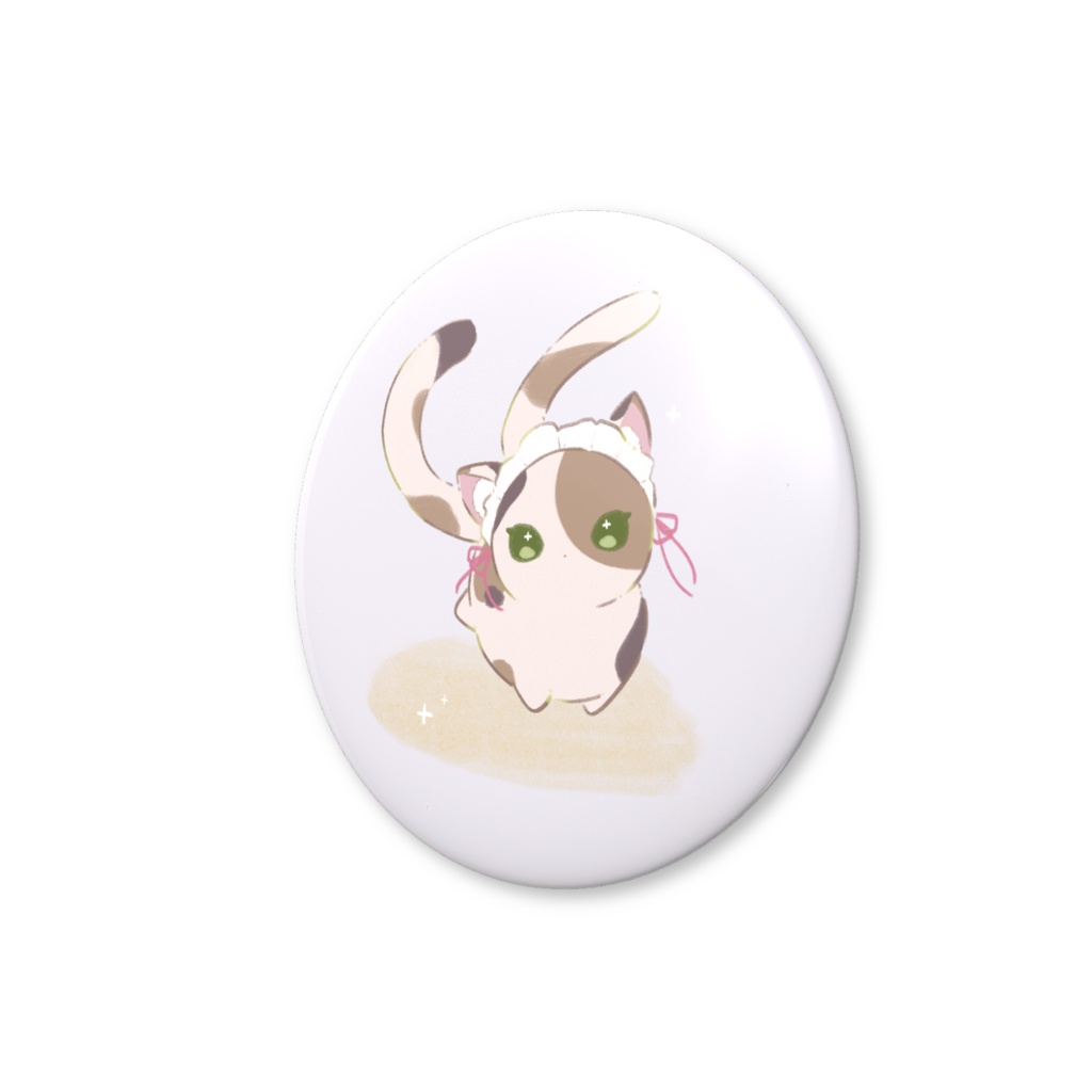 【期間限定価格!】立ち絵っこ05_けもっこ女の子_缶バッジ