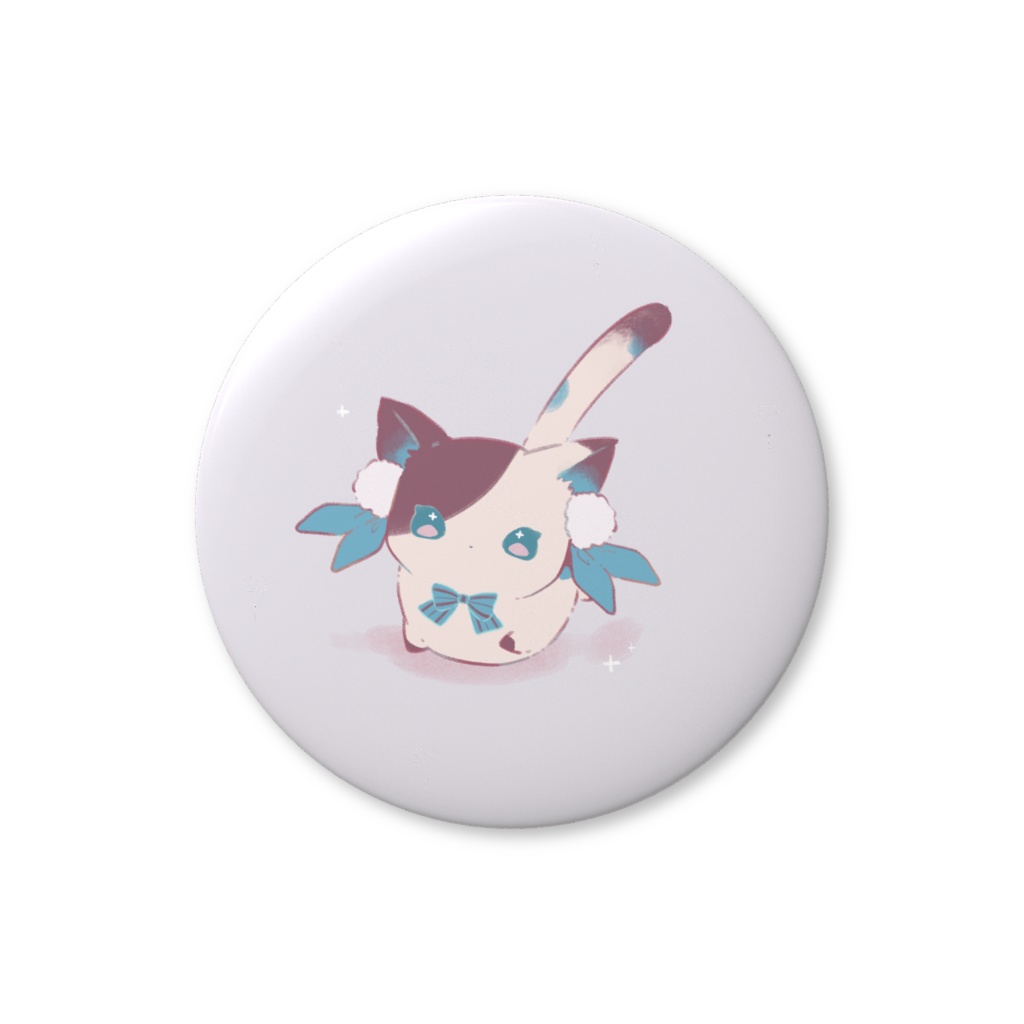 【期間限定価格！】立ち絵っこ14_けもっこ女の子_缶バッジ