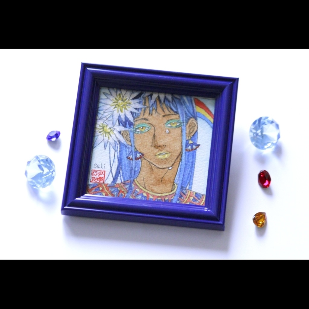 「ネフェルテム：昼咲き」水彩イラスト原画