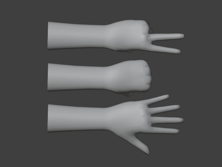 【リグ入り】 手 モデル