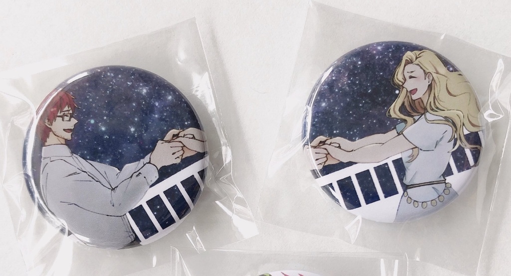 ルチ×妻 缶バッジ