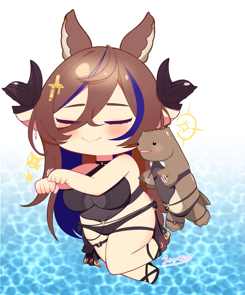 水着ガレヲン 犬かきアクリルキーホルダー