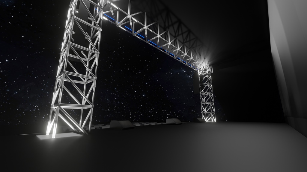 【3DCG】簡易ライブステージ