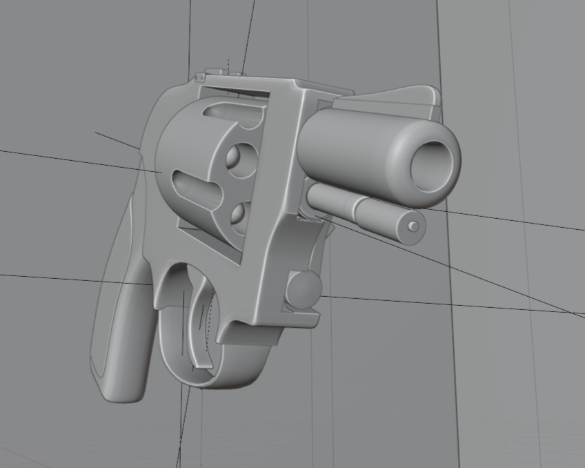 【3DCG】拳銃モデル m49