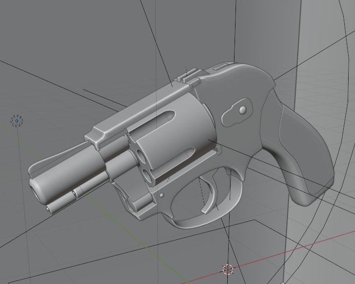 【3DCG】拳銃モデル m49