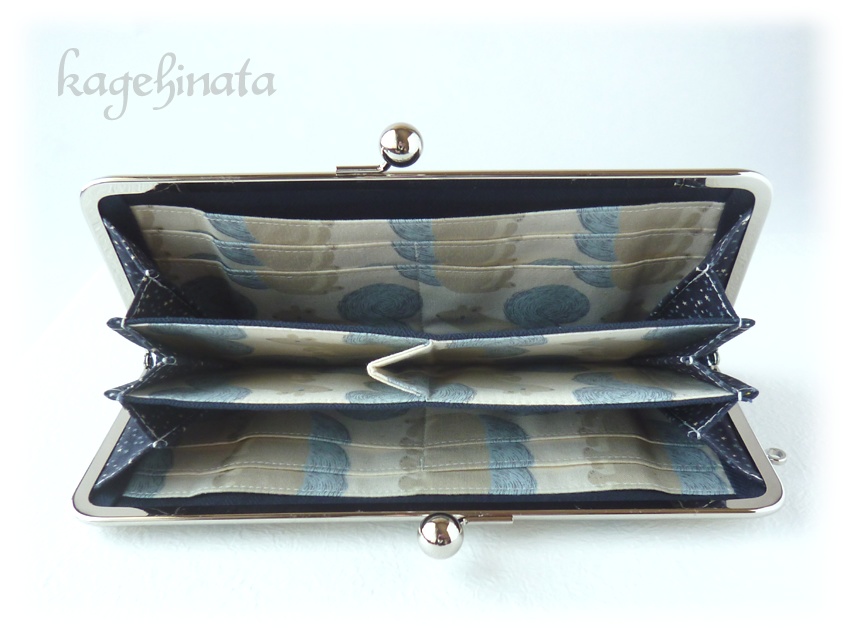 がま口長財布(リス アイボリー)