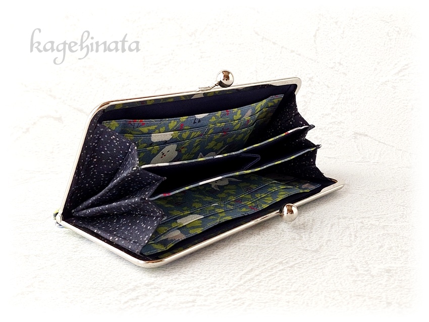 がま口長財布(シマエナガ)