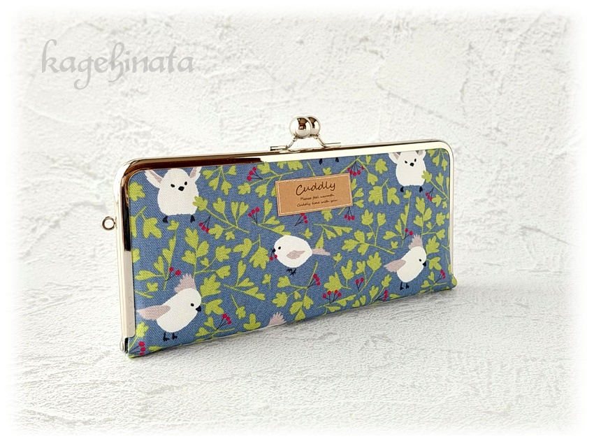 がま口長財布(シマエナガ)