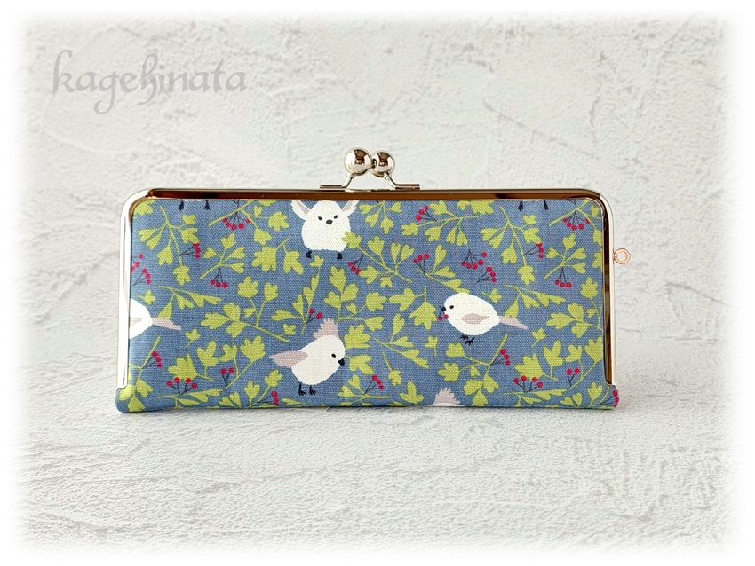 がま口長財布(シマエナガ)