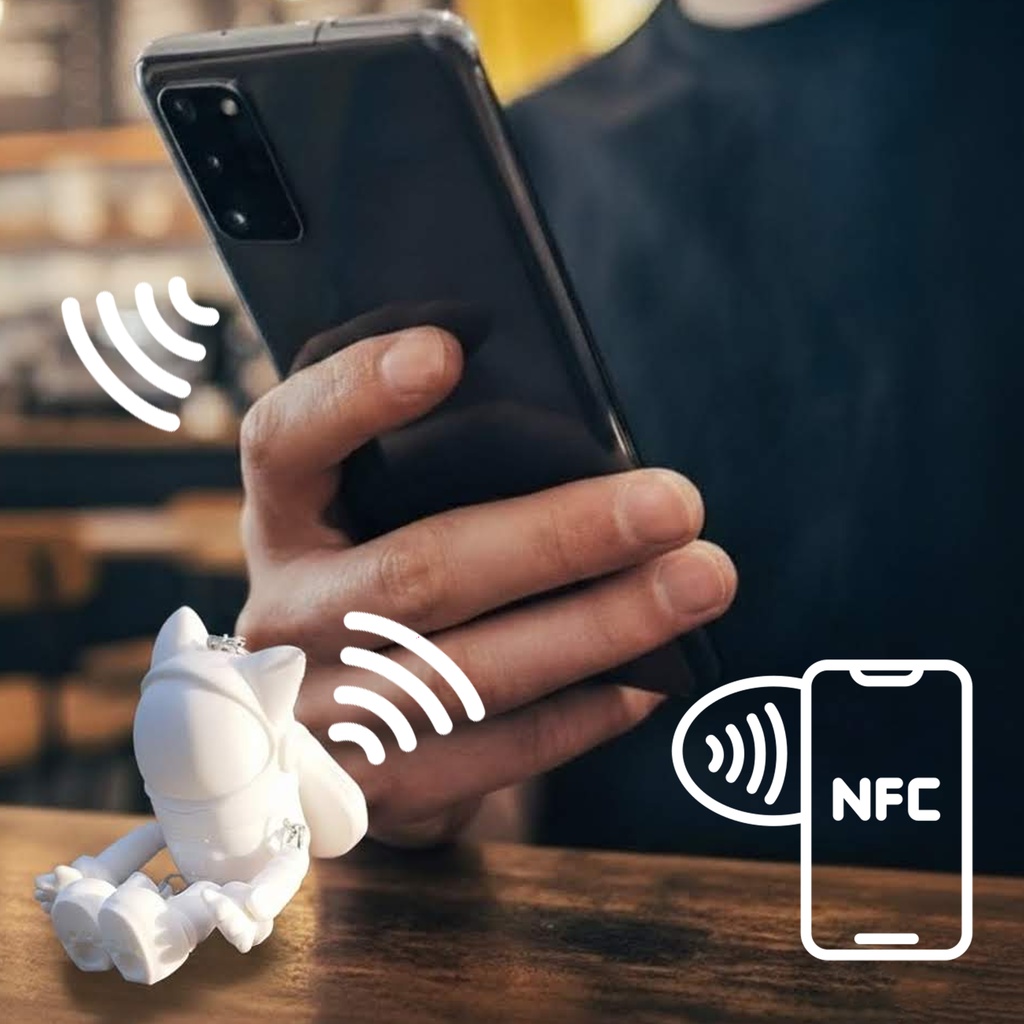 猫宇宙飛行士キーホルダー