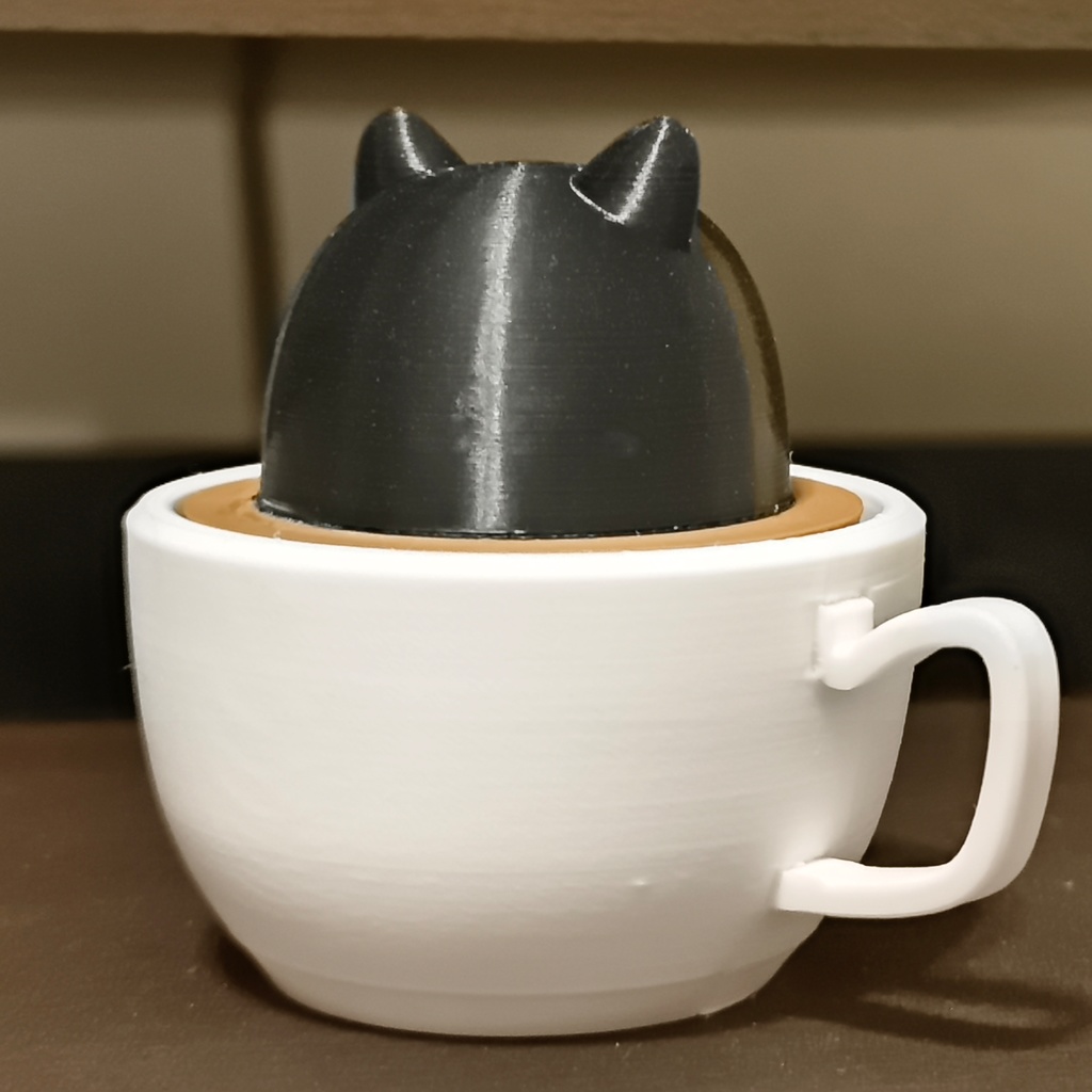 にゃんぷっぷーカチャカチャマスコット(黒)