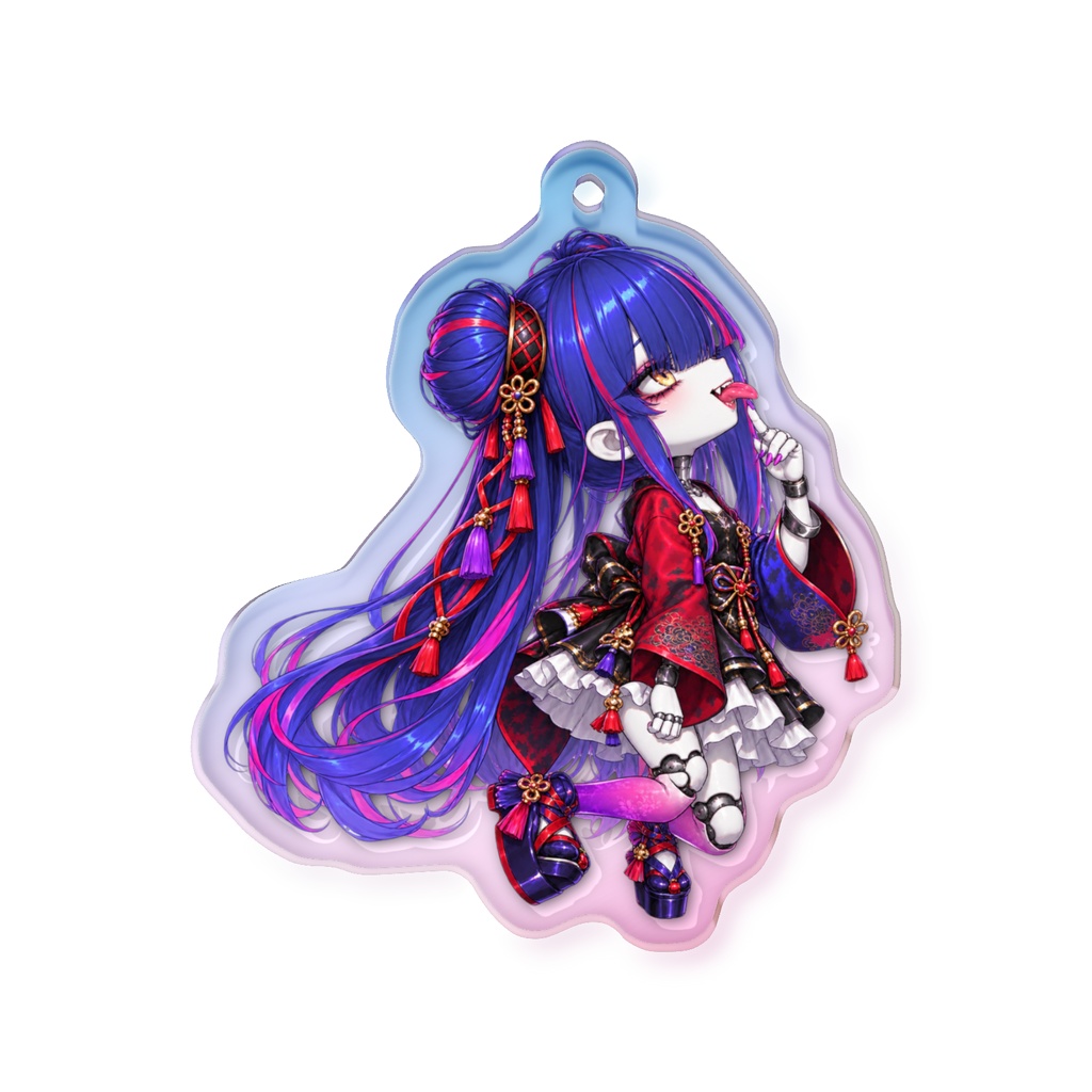 瑠璃紅アリン|オーロラアクリルキーホルダー