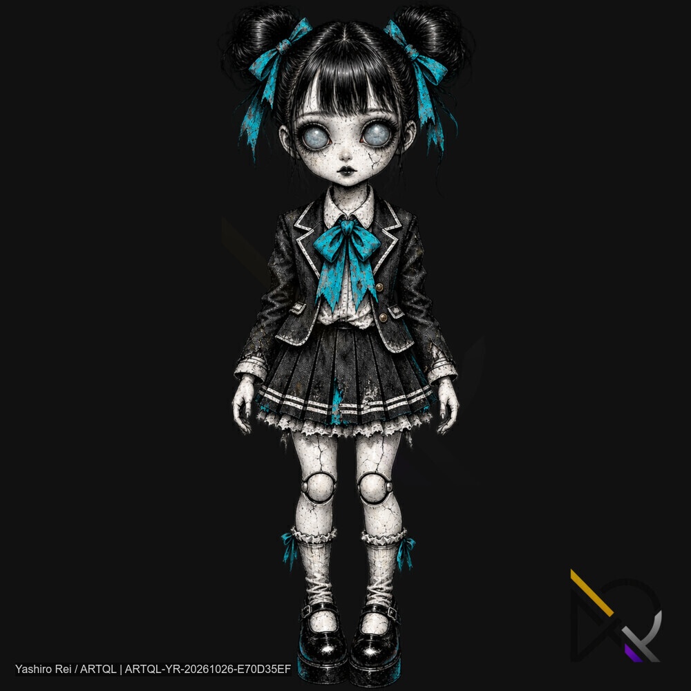 ホラー人形・怪異NPC|全身立ち絵素材 7体セット【透過PNG】
