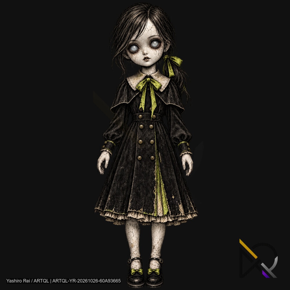 ホラー人形・怪異NPC|全身立ち絵素材 7体セット【透過PNG】