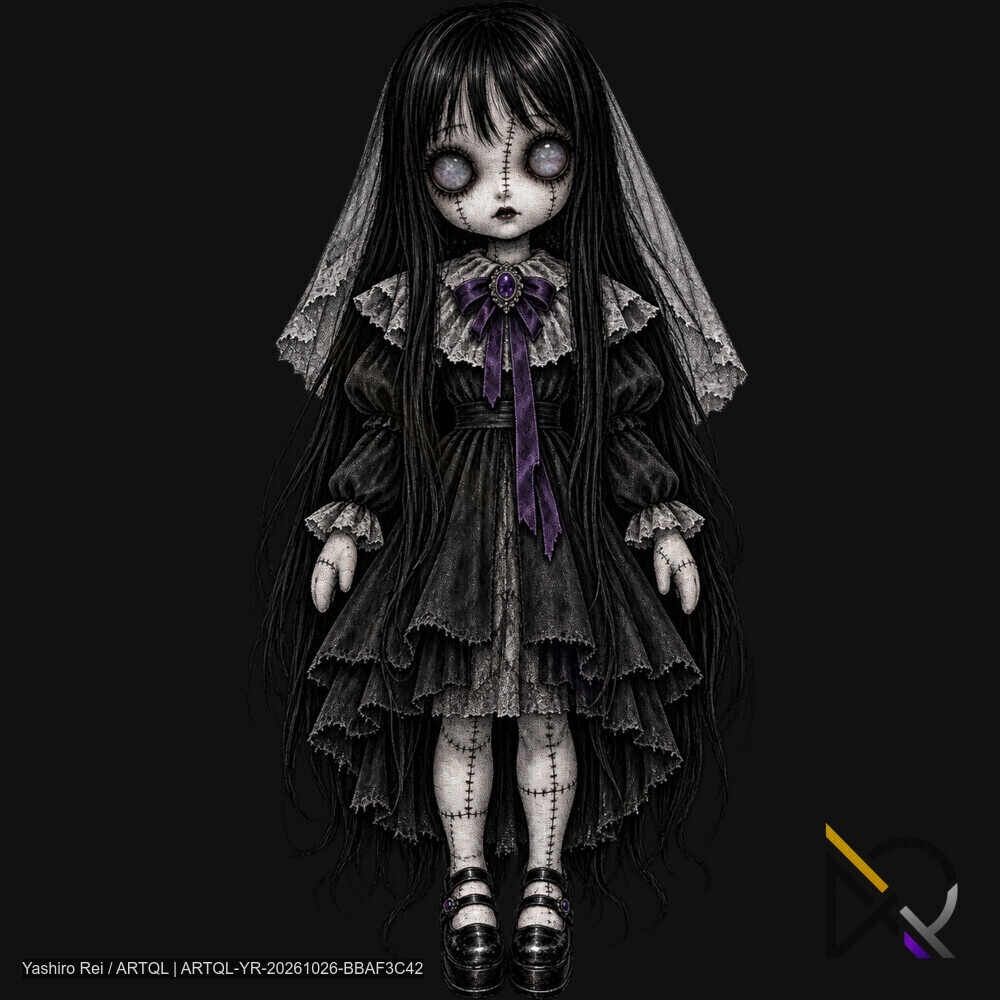 ホラー人形・怪異NPC|全身立ち絵素材 7体セット【透過PNG】