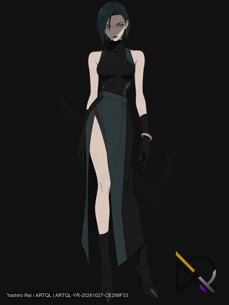 【立ち絵素材】現代ダーク系・女性キャラクター6体セット