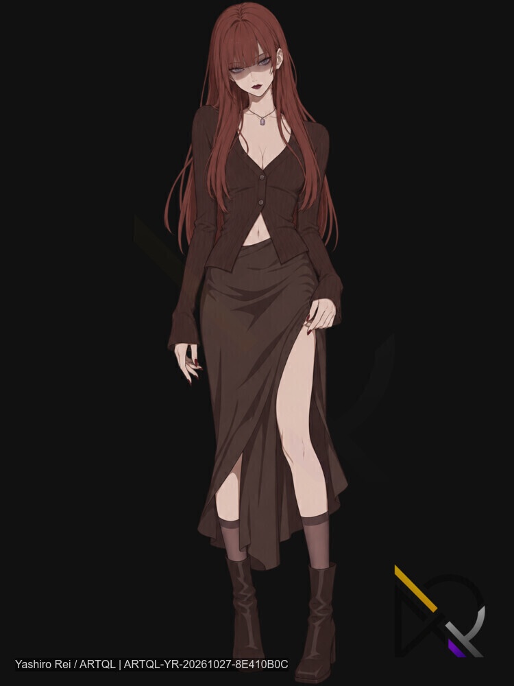 【立ち絵素材】現代ダーク系・女性キャラクター6体セット