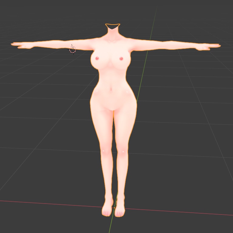 VRC想定アバター素体 Lily's avatar base