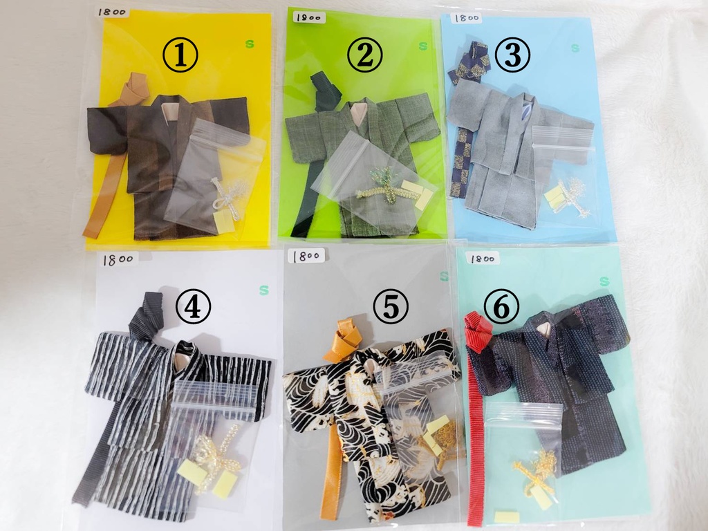 【3サイズ展開】手縫い羽織着物5点セット【AKG28】