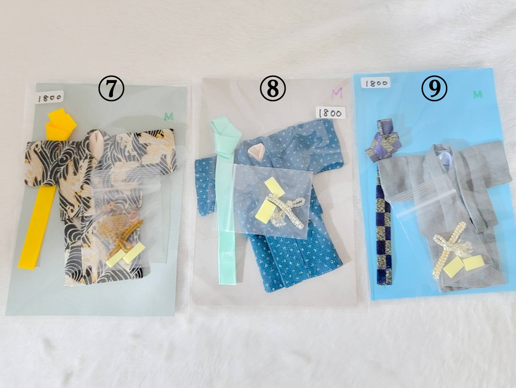 【3サイズ展開】手縫い羽織着物5点セット【AKG28】